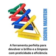 Escova MaxiTech Para Limpeza De Rejunte Azulejo Parede Piso Bralimpia
