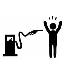 Adesivo Posto Gasolina Assalto Roubo Combustível Altura: 8,5cm e Largura: 15cm e 9,5cm e Largura: 9,5cm
