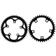 Kit Jogo Coroa 53/39d 53d 39d Aço Bcd Speed 130mm 5 Furos Tsw