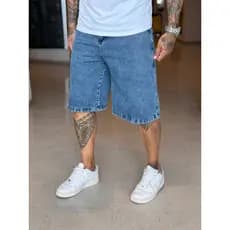 Bermuda Jeans masculina jords oversized premium qualidade top