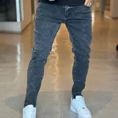Calça Jeans Masculina Premium Denim preta com Elastano Slim Básico Estilo Casual e Confortável Tamanhos 38 ao 48