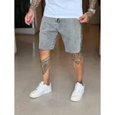 Bermuda Jeans Masculino denim premium jogador Shorts Jeans