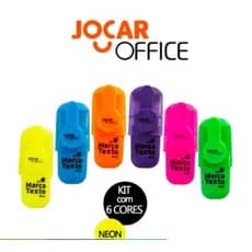 Mini marca textos - cores vibrantes