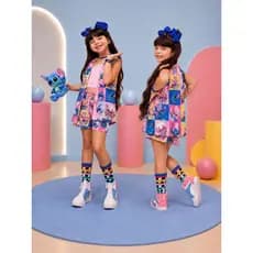 Conjunto Stitch - Kimono Stitch - Roupa Stitch  - Stitch & Angel - Roupa Angel e Stitch
