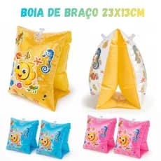 Boia De Braço Natação Infantil Inflável Piscina Criança Bebê Flutuadora 23X13cm até 30kg