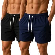 Kit 2 Shorts de Tactel Com Elastano Moda Praia do P ao GG.