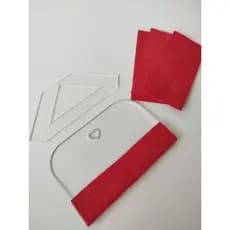 Kit Espátula de Acrílico com Feltro Refil de Feltro e Fio de Cabelo para Encadernação Empastamento
