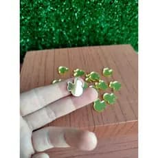 Kit 30 Mini Aplique Minnie e Mickey de Acrilico Espelhado