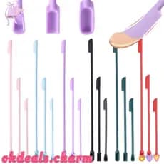 CHARM Espátula De Silicone Pincel Facial Creme Reutilizável Ferramentas De Beleza Suave Pincéis De Maquiagem Cosmética