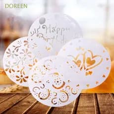 DOREEN Spray Moldes Cozimento Feliz Aniversário Casamento Plástico Fondant Ferramenta De Decoração DIY Do Bolo