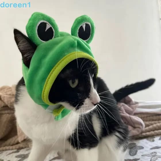 Chapéu De Sapo De Gato , Caranguejo De Cachorro De Pelúcia Em Forma De Animal Macio E Respirável Lagosta Para Animais De