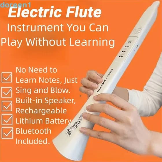 Tubo De Música Elétrica , Instrumento De Sopro Eletrônico De Alto-Falante De Alta Potência De Tom Múltiplo , Portátil