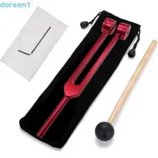 Conjunto De Diapasão DOREEN 128 Hz , Bioacústico Ajustável De Alumínio Portátil Afinador De