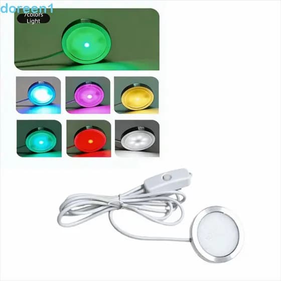 Lâmpada Circular USB , Luz LED Ultrafina De Brilhante DIY , 5V Com Controle Remoto De Liga De Alumínio 3W