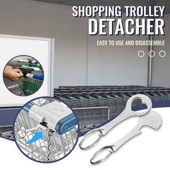 Carrinho De Compras Token Preto Chaveiro Decorativo Gancho De Aço Inoxidável DIY Tokens