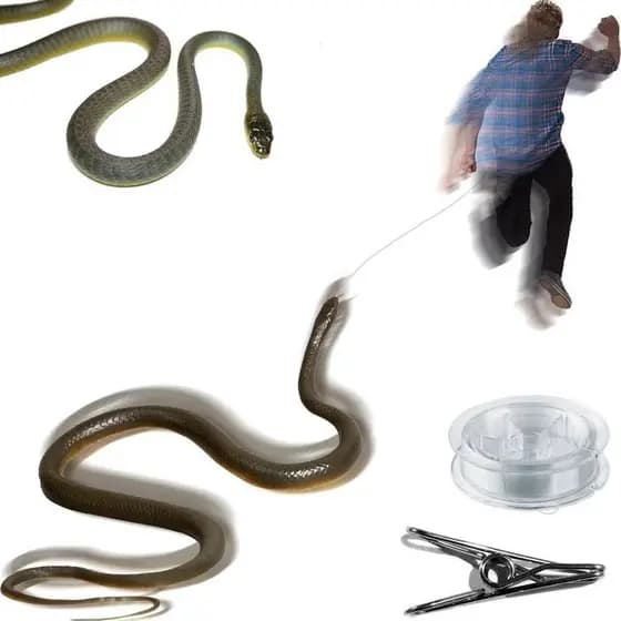 Prank De Cobra , Simulação Engraçado Brinquedo Complicado Assustador , Grande Com Clipe De Corda De Borracha