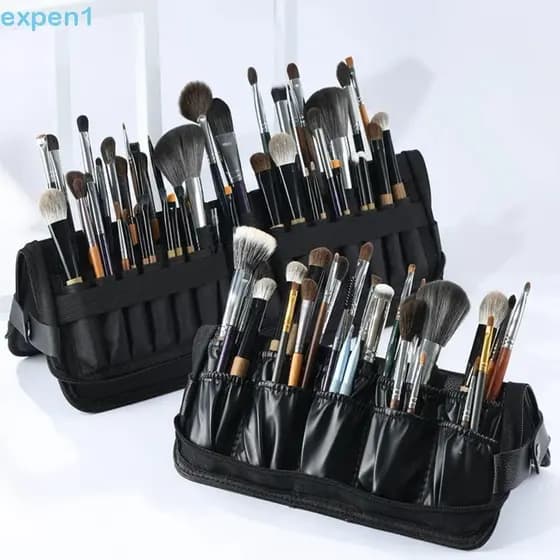 EXPEN Bolsa Para Pincel De Maquiagem , Suporte Portátil À Prova De Poeira , Capa Protetora Cosmético Standable