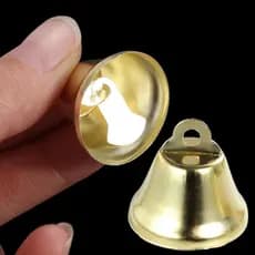 50 Peças De Sino Pequeno Dourado , Carrilhão De Vento , De Jingle De Vários Tamanhos , Pingentes , Materiais De