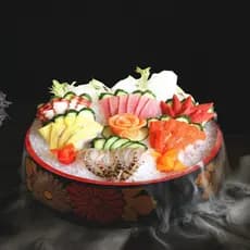 Recipiente De Alimentos  , Placa De Sushi De Plástico Resistente A Quedas , Bandejas De Frutos Do Mar Redondas Re