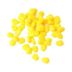 Pesca Milho Plástico Macio Fervuras Amarelo Sabor Isca Pop-Up