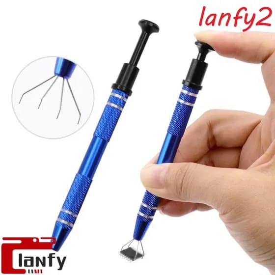 LANFY Dispositivo De Aderência , Clipe De Quatro Garras Durável E Conveniente , Captador Extrator IC Portátil Fino