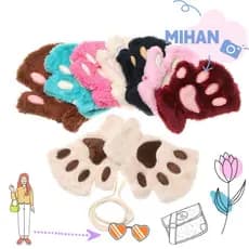 MH-BEAUTY Luvas Infantis Quentes Fofas E Adoráveis Para Meninas Gatos