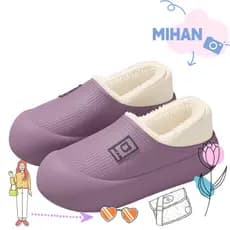 MH-BEAUTY Chinelos Femininos , De Inverno Aconchegantes Com Design De Salto EVA À Prova D'água , Sapatos Quentes Antider