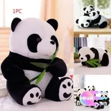 MIHAN Pelúcia Panda Brinquedos, Boneca Brinquedo Bicho De Urso Flexível De 9 / 10 / 12 / 16cm