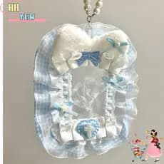 Cartão Fotográfico De Renda YEE , Faça Você Mesmo Com Porta-Cartões De Pelúcia De Fita , Protetor De Fotos De Anime Loli