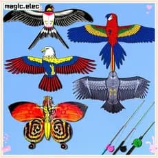 Pipas De Águia Grandes Mágicas , Pipa De Plástico Para Crianças De 35 Cm , Pássaros Voadores De Desenho Animado De Brinq