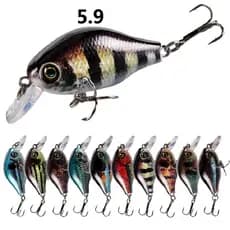 1pcs Isca De Pesca Colorida 5,2 cm . 8,5 g Crankbait Minnow Fishing Lure Flutuante Tackle