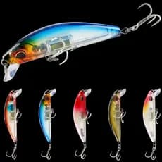 1PCS Mini Isca Dura 3D Olhos 7cm/11g De Pesca De Minhoca Artificial De Robalo Crankbait Tackle