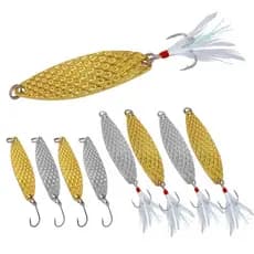Syfishing 1pc Nova Colher De Sopa Giratória Isca De Pesca 2.5g/5g/7g/10g/15g/20g De Robalo