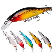 1Pcs 98mm 11.5g Hundimiento Minnow Señuelo de pesca Cebo duro Wobbler  Artificial Swimbait Bass