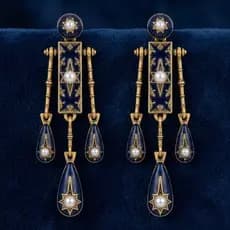 Brincos MXFASHIONE Waterdrop , Pendurados Vintage Estilo Boêmio Com Borla De Esmalte Estrela Azul Gotejamento