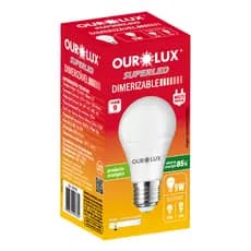 LÂMPADA  SUPERLED OUROLUX 9W AUTODIMERIZAVEL 2700K  20035D