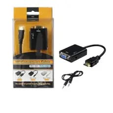 CONVERSOR HDMI PARA VGA   - COM ÁUDIO