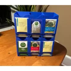 Kit 2 Porta Sachê de Chá Empilhável Organizador para Café e Chá