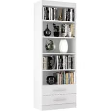 ENVIO FULL - Estante Livreiro Multiuso Organizador com 2 Gavetas E&A