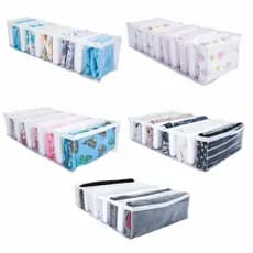 Colmeia Organizadora de Gaveta Cristal Borda Branca