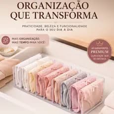 Colmeia Organizadora de Gaveta Transparente 10 Divisórias Organizzu