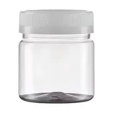 Pote Frasco Porta Tempero 150ml Tampa De Rosca Plástico Cristal Tampa Branca