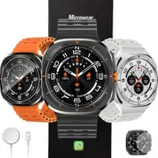 Relogio Inteligente Smartwatch Ma27 Amoled Chatgt Lançam. 2025 Masculino Feminino Microwear +Brindes