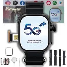 Microwear  Smartwatch 5g Ultra 3 Ai 16gb Serie 10 Chip Câmera WhatsApp + Brindes