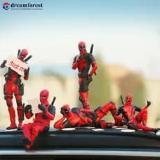Personagem Legal Ação Deadpool Figura Modelo Ornamento Interior Do Carro Home Anime Fingurine Decoração Coleção De PVC