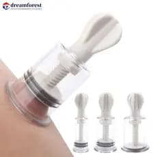 Ventosa A Vácuo Rotativa NO-Pump Suction Enlarger De Sucção Para Cuidados Com Saúde Gua Sha Ventosas