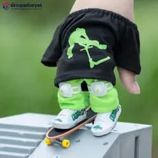 DREAMFOREST Conjunto de skate de dedo com calça e sapato para festa de Halloween