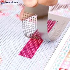 DREAMFOREST Acessórios De Pintura Com Diamante Ferramentas De Fixação De Régua Bordado Diy Mosaic Corretor De Ajuste