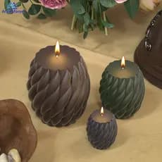 DREAMFOREST 3D Cilindro Molde De Velas De Silicone Resina Suprimentos De Arte