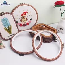 Retro en Color Embroidery Hoops Frame Embroidery Hoop Rings For DIY Cross Stitch Needle Craft Tool Sewing Tool